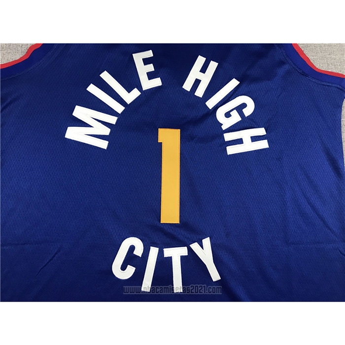 Camiseta Denver Nuggets Michael Porter JR. #1 Statement Azul